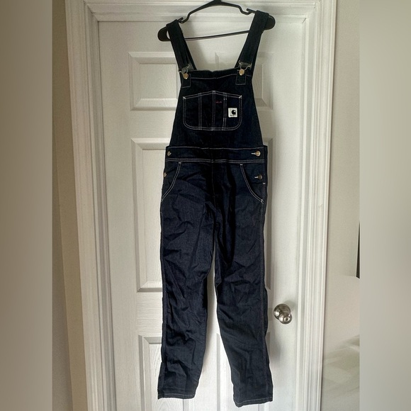 Carhartt WIP Dark Denim Overalls - Picture 1 of 9